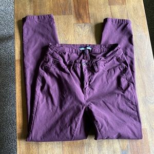 Maroon skinny pants